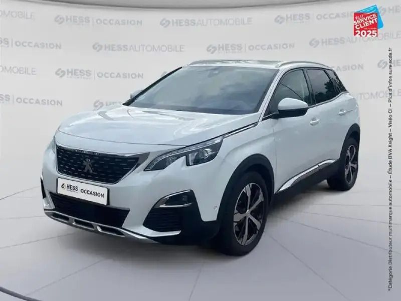 Blanc Utilisé 2019 Peugeot 3008 Allure SUV | 20 499 € (Prix juste) - Image 1/4