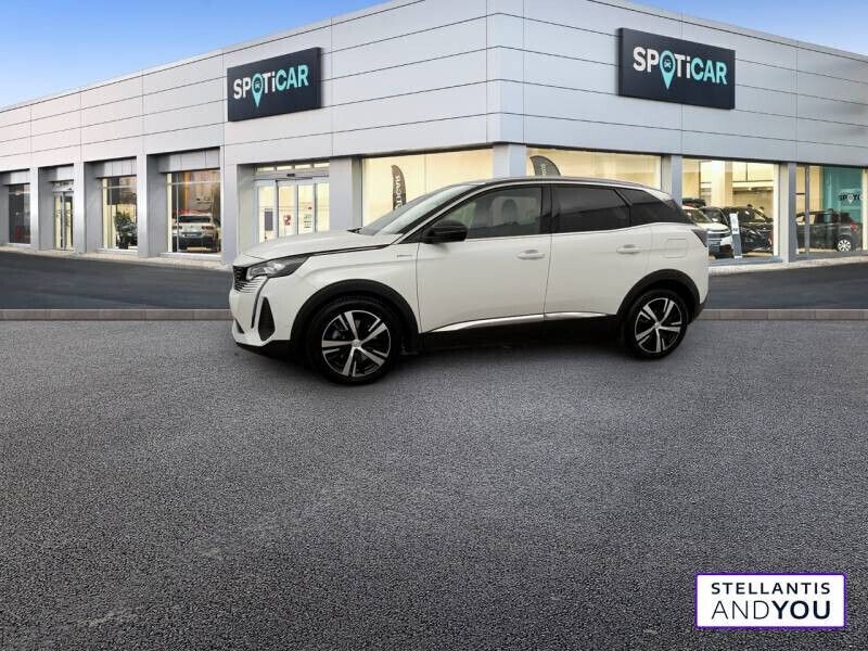 Blanc Utilisé 2021 Peugeot 3008 GT | 24 990 € (Prix juste) - Image 1/4