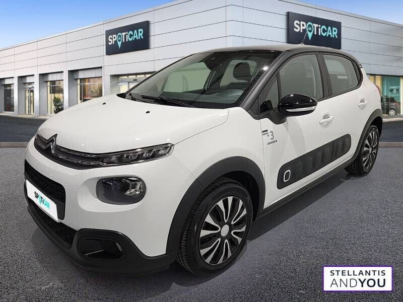 Blanc Utilisé 2019 Citroën C3 PureTech Citadine | 8 490 € (Bon prix) - Image 1/4