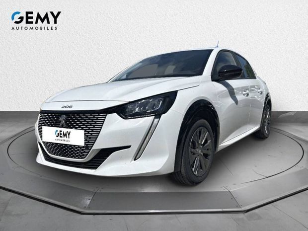 Blanc Utilisé 2021 Peugeot e-208 Active Citadine | 14 750 € (Prix juste) - Image 1/4