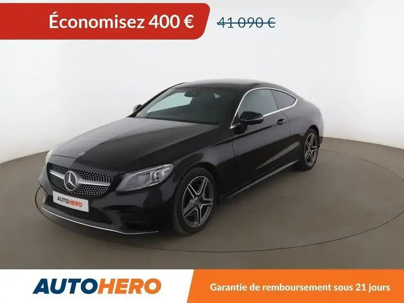 Noir Utilisé 2022 Mercedes C220 AMG line Coupé | 40 690 € (Prix juste) - Image 1/2