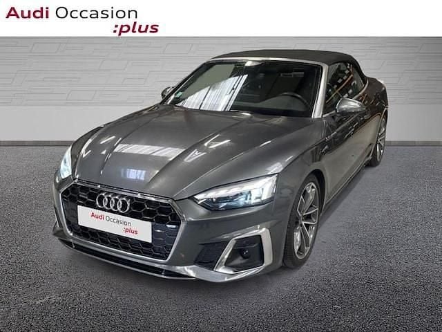 Gris daytona nacré Occasion 2023 Audi A5 Cabriolet S-Line Cabriolet | 37 900 € (Super prix) - Image 1/4