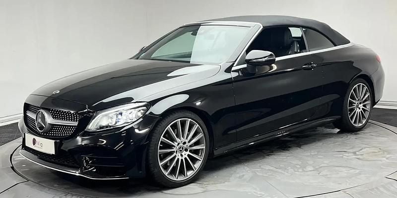 Occasion Mercedes C220 AMG line 194 ch (142 kW) 2021 Noir Cabriolet