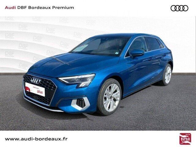 Bleu atoll métallisé Utilisé 2022 Audi A3 Design | 28 990 € (Prix juste) - Image 1/4
