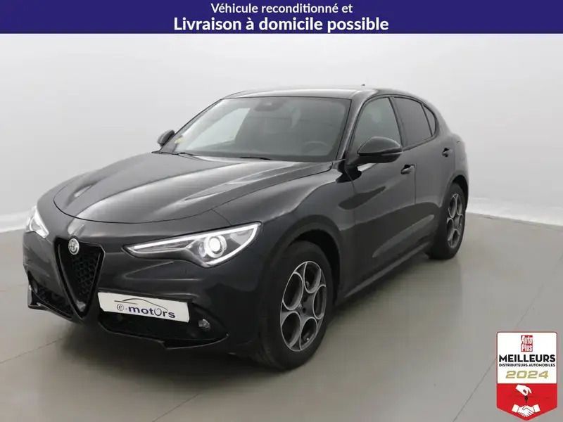Noir Utilisé 2022 Alfa Romeo Stelvio Sprint SUV | 38 900 € (Prix juste) - Image 1/4