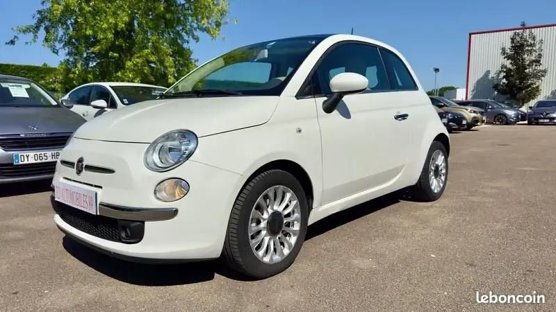 Blanc Utilisé 2013 Fiat 500 Lounge Citadine | 8 990 € (Bon prix) - Image 1/4