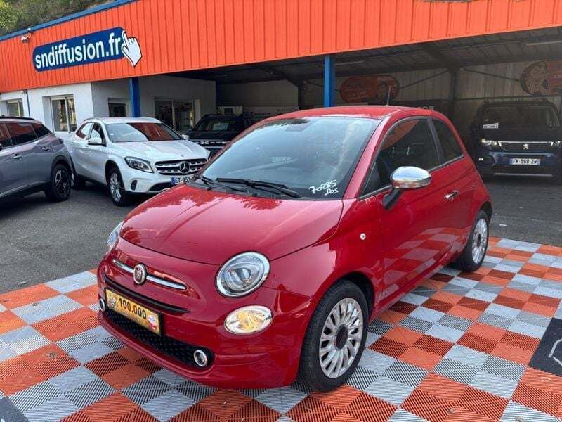 Rouge passion Utilisé 2023 Fiat 500 Citadine | 13 250 € (Super prix) - Image 1/4