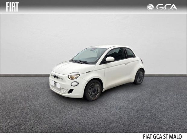 Blanc Utilisé 2021 Fiat 500e Passion Berline | 17 990 € (Prix juste) - Image 1/4