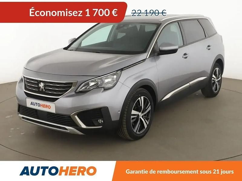 Gris Utilisé 2018 Peugeot 5008 Allure Monospace | 20 490 € (Prix juste) - Image 1/2
