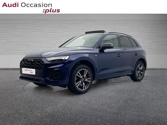Bleu navarre métallisé Occasion 2023 Audi Q5 S-Line SUV | 49 874 € (Prix juste) - Image 1/4