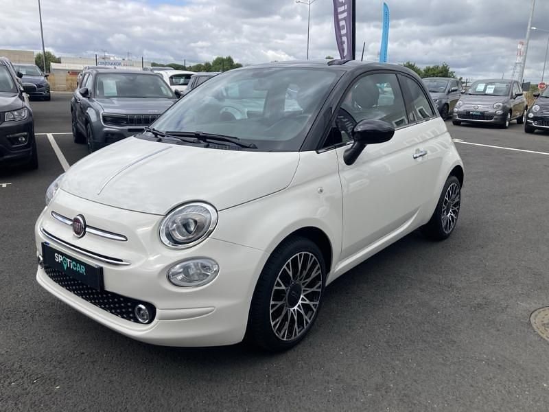 Noir Utilisé 2019 Fiat 500 Berline | 11 999 € (Prix juste) - Image 1/4