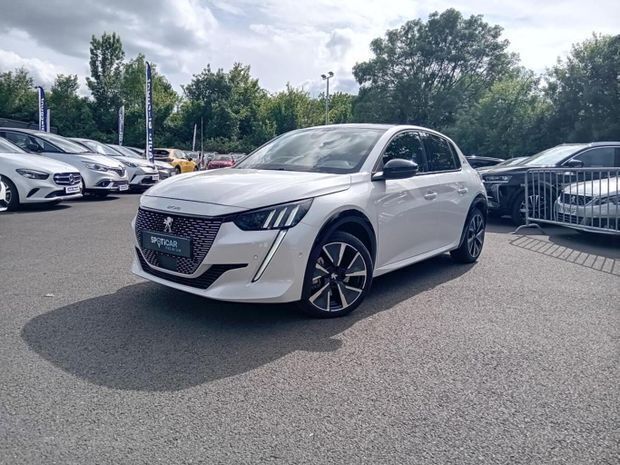Blanc Utilisé 2022 Peugeot e-208 GT Citadine | 19 790 € (Prix juste) - Image 1/4