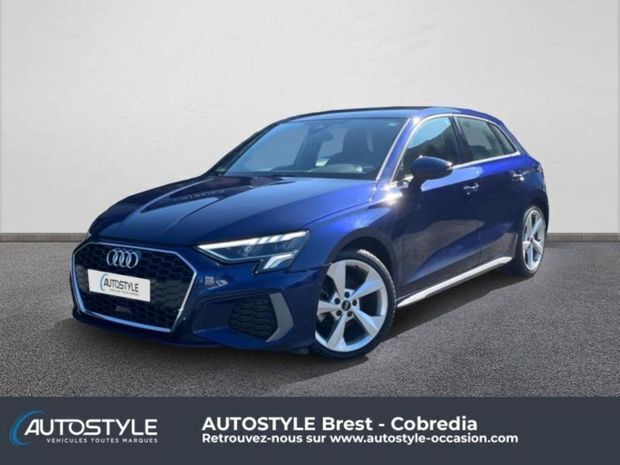 Bleu Utilisé 2023 Audi A3 S-Line | 29 990 € (Prix juste) - Image 1/4