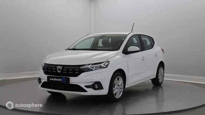 Blanc Utilisé 2021 Dacia Sandero Comfort Citadine | 12 499 € (Prix juste) - Image 1/4