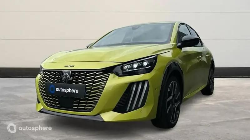 Jaune Nouvelle 2025 Peugeot 208 GT Citadine | 27 299 € (Prix assez cher) - Image 1/4