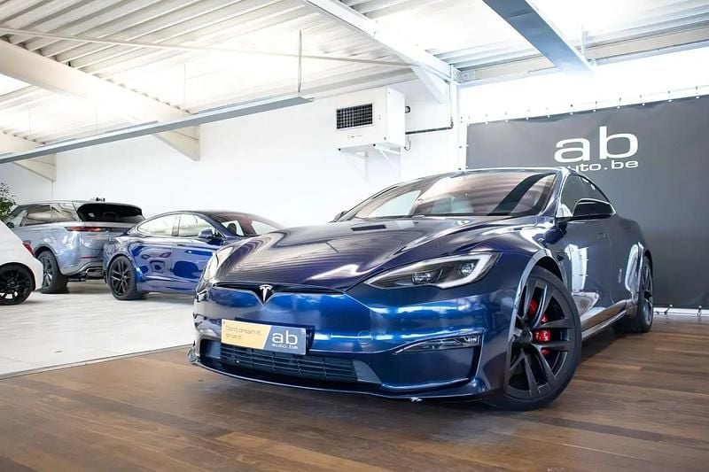 Bleu Occasion 2022 Tesla Model S Plaid Citadine | 84 990 € - Image 1/4