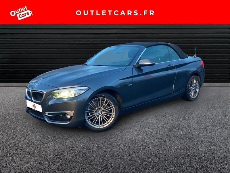 Mineralgrau Occasion 2017 BMW 218 Luxury Line Cabriolet | 22 890 € (Prix juste) - Image 1/4