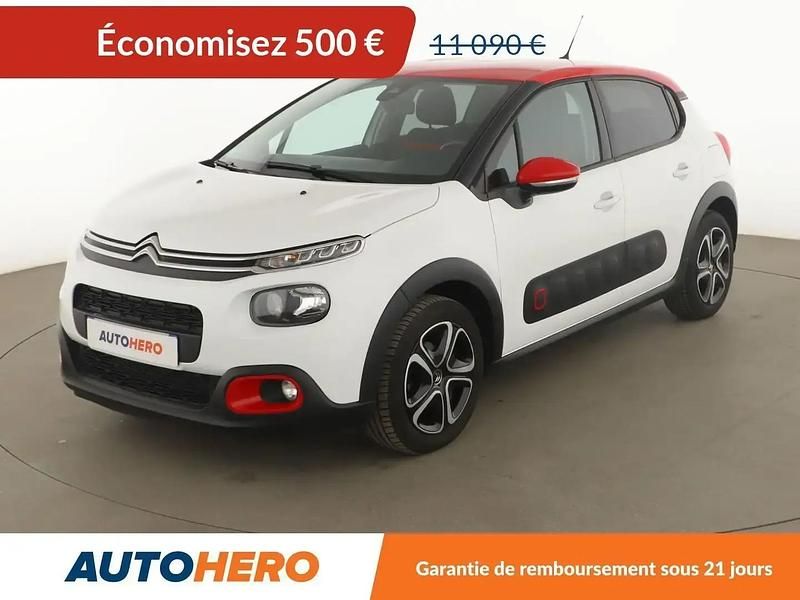 Blanc Utilisé 2019 Citroën C3 Shine Citadine | 10 590 € (Prix juste) - Image 1/2