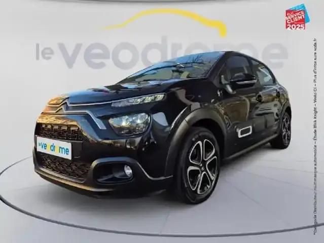 Noir perla nera (n) Occasion 2024 Citroën C3 PureTech Berline | 12 999 € (Prix juste) - Image 1/4