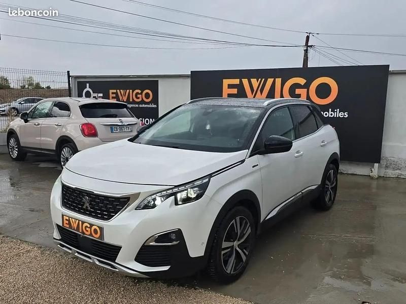 Blanc Utilisé 2018 Peugeot 3008 GT-line Monospace | 17 989 € (Prix juste) - Image 1/4