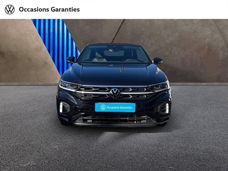 Occasion VW T-Roc Cabriolet R-line 150 ch (110 kW) 2022 Noir intense nacrée, capote noire Cabriolet