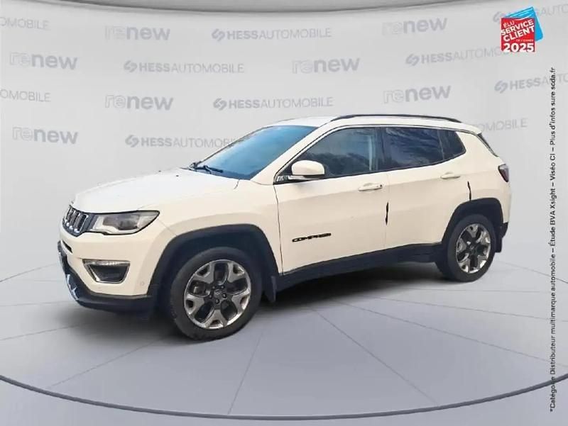 Blanc Occasion 2019 Jeep Compass Limited SUV | 14 999 € (Prix juste) - Image 1/4