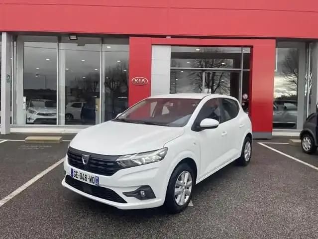 Blanc métallisé Occasion 2022 Dacia Sandero Comfort Berline | 11 990 € (Bon prix) - Image 1/4