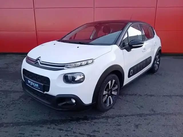 Blanc Occasion 2020 Citroën C3 PureTech Berline | 12 280 € (Prix juste) - Image 1/4