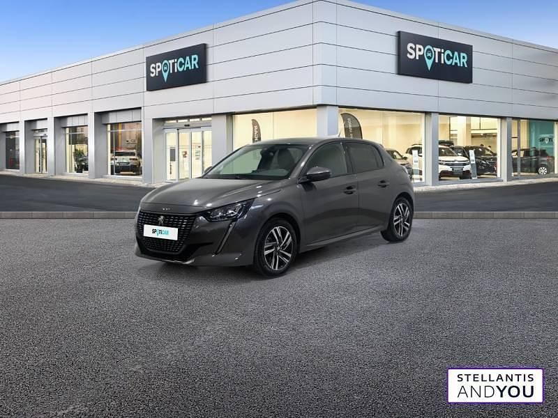Gris Utilisé 2020 Peugeot 208 Allure Citadine | 13 290 € (Prix juste) - Image 1/4
