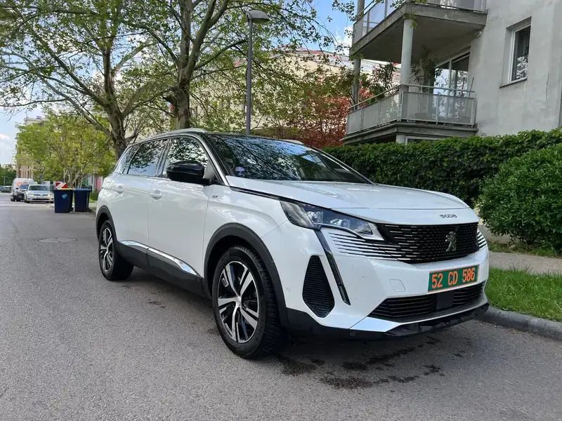 Blanc Utilisé 2022 Peugeot 5008 S Monospace | 29 900 € (Prix juste) - Image 1/4