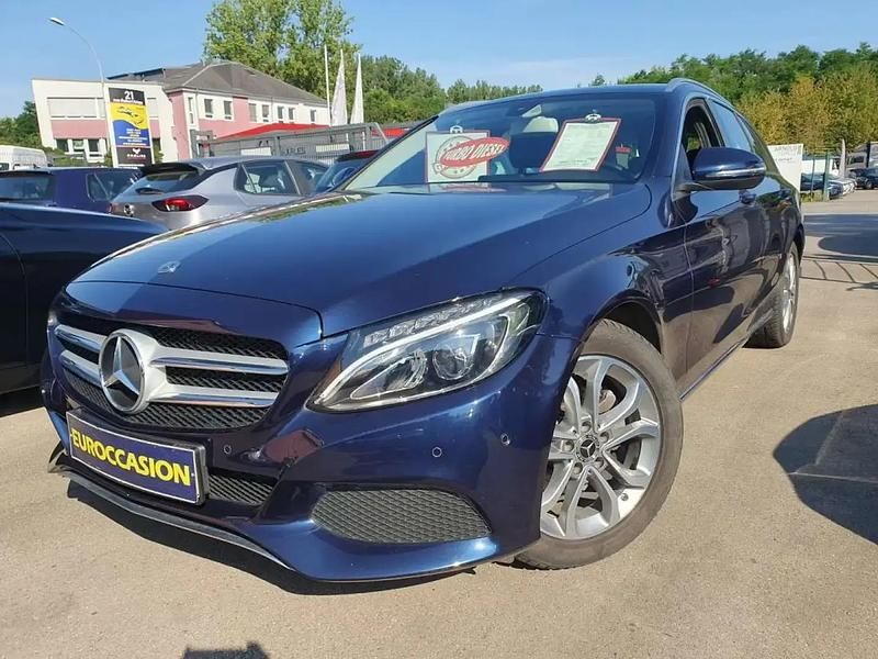 Bleu Occasion 2018 Mercedes C180 Business Break | 18 900 € (Prix cher) - Image 1/4