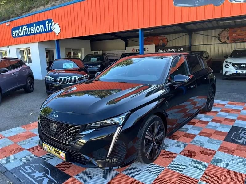 Noir Utilisé 2022 Peugeot 308 GT Berline | 19 950 € (Prix juste) - Image 1/4