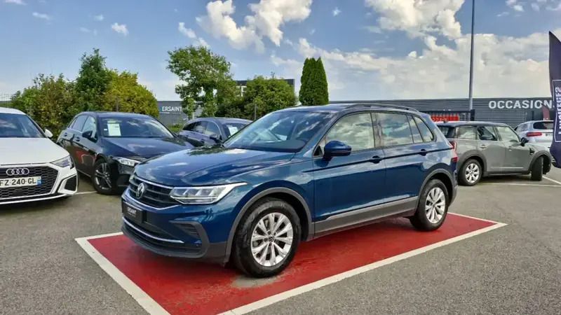 Bleu Utilisé 2021 VW Tiguan Business SUV | 26 990 € (Prix juste) - Image 1/4