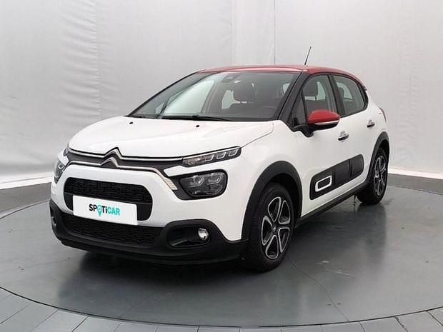 Blanc Utilisé 2022 Citroën C3 PureTech Citadine | 11 590 € (Prix juste) - Image 1/4