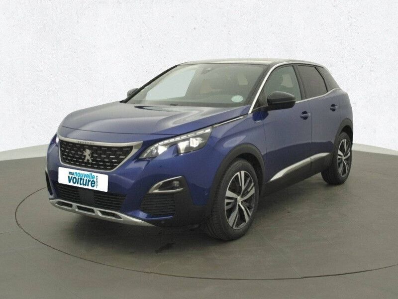 Bleu Utilisé 2018 Peugeot 3008 GT-line SUV | 14 290 € (Prix juste) - Image 1/4