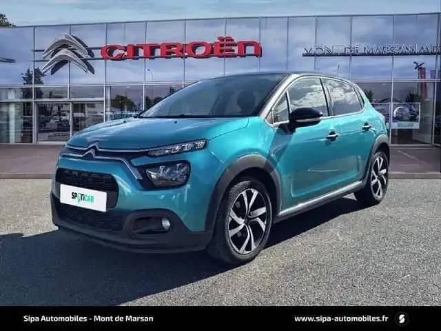 Spring blue (métallisé) Utilisé 2022 Citroën C3 PureTech Citadine | 11 490 € (Prix juste) - Image 1/4