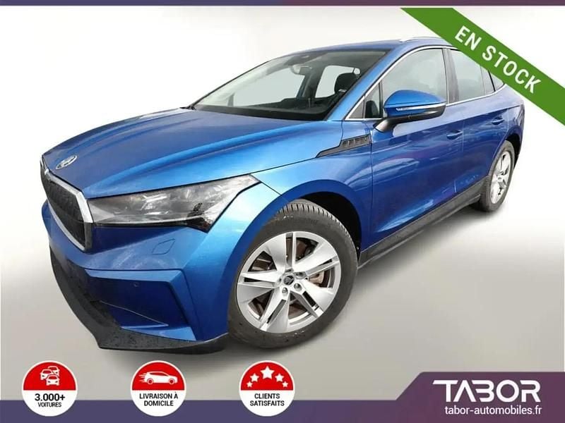 Bleu Occasion 2021 Skoda Enyaq iV Loft SUV | 26 588 € (Super prix) - Image 1/4