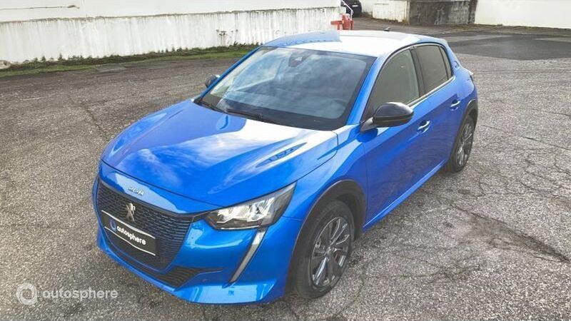 Bleu Utilisé 2022 Peugeot e-208 Allure Citadine | 14 999 € (Bon prix) - Image 1/4