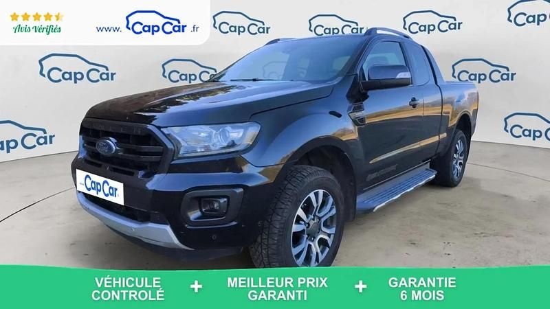 Noir Utilisé 2019 Ford Ranger Wildtrack Pick-up | 27 490 € (Prix juste) - Image 1/4