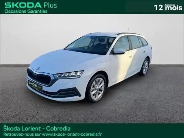 Blanc lune métallisée Occasion 2023 Skoda Octavia Business Line Break | 26 490 € (Prix juste) - Image 1/4