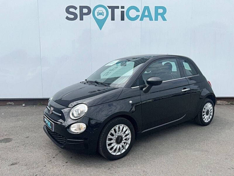 Noir Utilisé 2019 Fiat 500 Lounge Citadine | 11 490 € (Prix juste) - Image 1/4