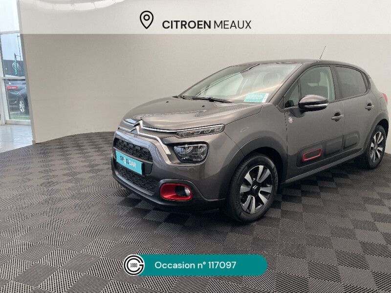 Gris Utilisé 2021 Citroën C3 PureTech Citadine | 9 980 € (Prix juste) - Image 1/4
