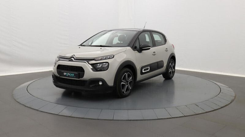 Beige Utilisé 2021 Citroën C3 Feel Citadine | 10 790 € (Prix juste) - Image 1/4