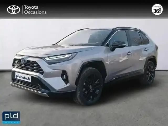 Gris acier métallisé Occasion 2023 Toyota RAV4 Hybrid SUV | 35 990 € (Super prix) - Image 1/4