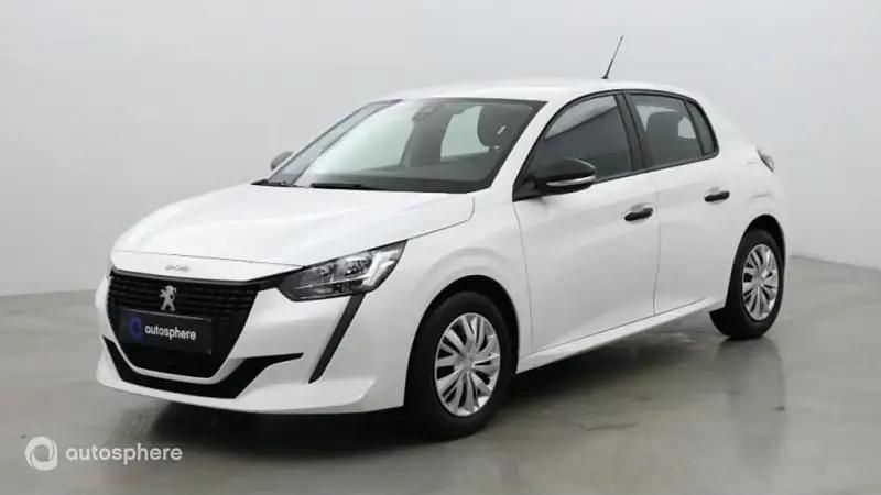 Blanc banquise (o) Utilisé 2021 Peugeot 208 Business-Line Citadine | 11 499 € (Bon prix) - Image 1/4