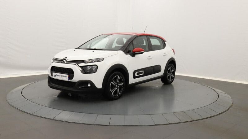 Blanc Utilisé 2021 Citroën C3 PureTech Citadine | 10 806 € (Prix juste) - Image 1/4