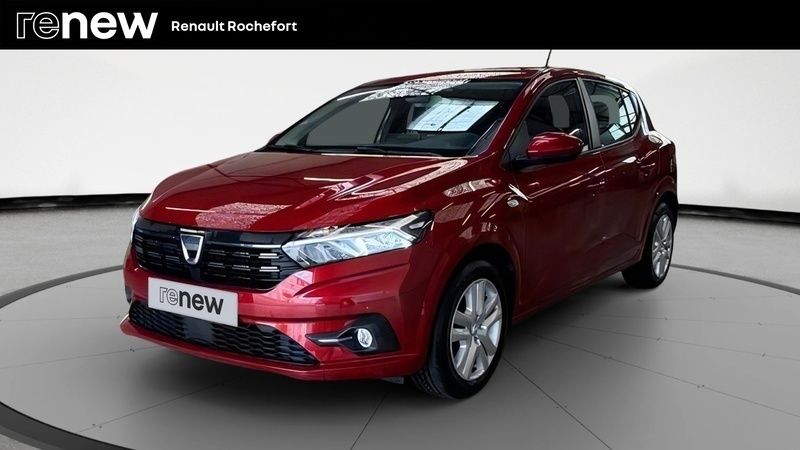 Rouge Occasion 2021 Dacia Sandero Comfort Citadine | 11 990 € (Bon prix) - Image 1/4