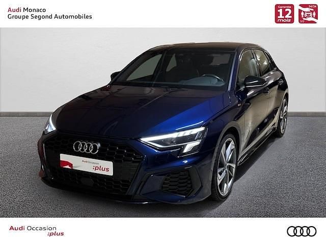 Bleu navarre métallisé Utilisé 2021 Audi A3 S-Line | 26 900 € (Prix juste) - Image 1/4