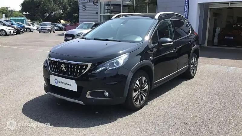 Noir Utilisé 2019 Peugeot 2008 Allure SUV | 12 990 € (Super prix) - Image 1/4