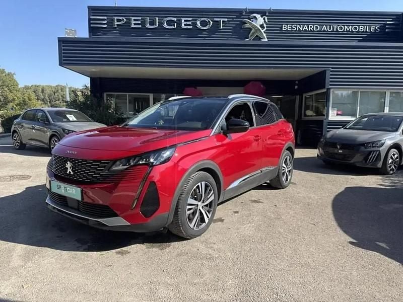 Rouge Utilisé 2021 Peugeot 3008 Allure SUV | 23 990 € (Prix juste) - Image 1/4